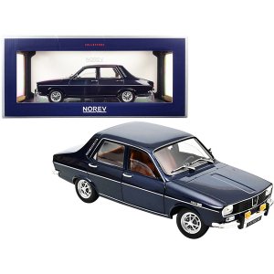 Norev 185214 1973 Renault 12 Ts Dark Blue Metallic 118 Diecast Model C