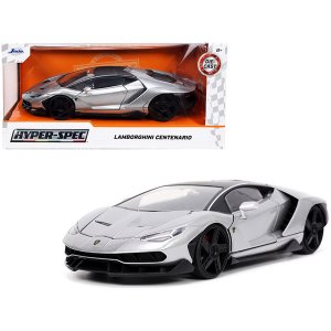 Jada 32277 Lamborghini Centenario Gray Metallic With Black Top Hyper-s