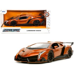 Jada 32723 Lamborghini Veneno Bronze Metallic Hyper-spec Series 124 Di