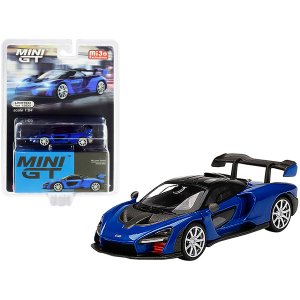 True MGT00232 Mclaren Senna Antares Blue Metallic With Black Top Limit