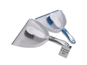 Bulk HC505 Dustpan With Attached Brush And Rubber Edge