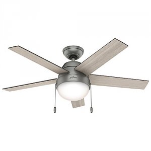 Hunter 59267 46 Matte Silver Ceiling Fan