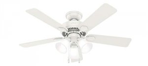 Hunter 50885 Swanson 44 White Ceiling Fan