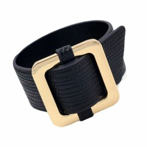 Claudia B9000.3 Square Lock Bracelet -black