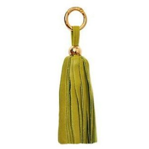 Claudia TS02 Leather Tassel -lime