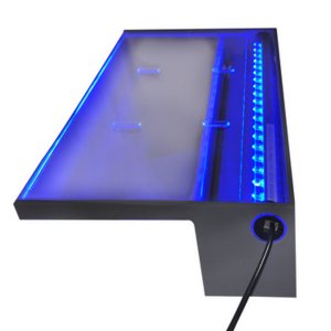 Danner 3755 Led Lighted Spillway. Blue Water Feature. 12 Wide Spillway