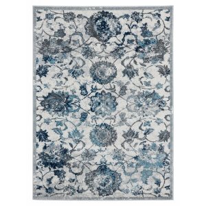 Homeroots.co 366994 22 X 36 Grey Olefin Accent Rug