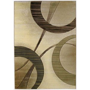 Homeroots.co 368426 31 X 50 Cream Polypropylene Accent Rug