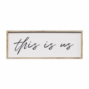 Homeroots.co 373197 This Is Us Wood Framed Wall Art