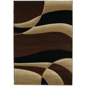 Homeroots.co 368447 22 X 32 Toffee Polypropylene Accent Rug