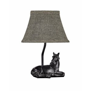 Homeroots.co 380535 Horse Rests Peacefully Accent Lamp