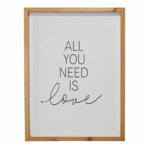 Homeroots.co 373439 All You Need Is Love Framed Wall Art