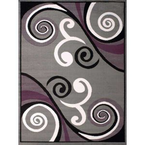 Homeroots.co 368806 33 X 39 Grey Polypropyelene Accent Rug