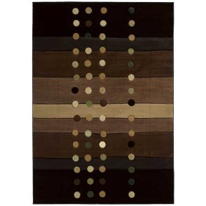 Homeroots.co 368398 31 X 50 Chocolate Polypropylene Accent Rug