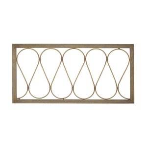 Homeroots.co 376579 Flowing Metal Wood Panel With White-washed Distres