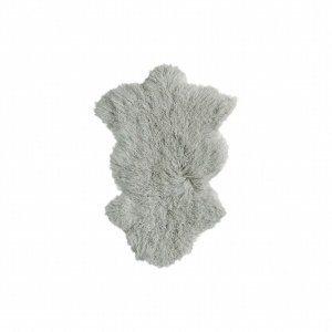 Homeroots.co 293163 24 X 36 X 1.5 Sage Gray Sheepskin Faux Fur Single 