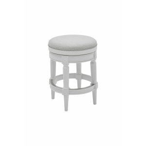 Homeroots.co 380063 Counter Height Round Counter Stool In Alabaster Wh