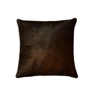 Homeroots.co 293202 18 X 18 X 5 Chocolate Cowhide - Pillow