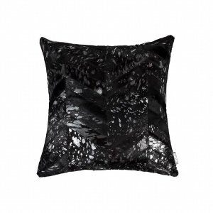 Homeroots.co 332288 18 X 18 X 5 Black  Silver - Pillow