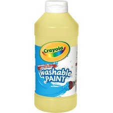 Crayola CYO 542016034 Washable Paint - 16 Oz - 1 Each - Yellow