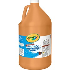 Crayola CYO 542128036 1 Gallon Washable Paint - 1 Gal - 1 Each - Orang