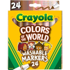 Crayola CYO 587802 Colors Of The World Marker - Broad Marker Point - C