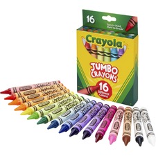 Crayola CYO 520390 Jumbo Crayons - Assorted - 16  Pack