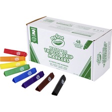 Crayola CYO 818123 My First Washable Tripod Grip Markers - Red, Orange