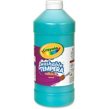 Crayola CYO 543132048 Washable Tempera Paint - 1 Quart - 1 Each - Turq