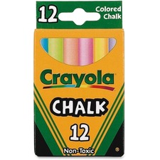 Crayola CYO 510816 Colored Chalk - 3.3 Length - 0.4 Diameter - Assorte