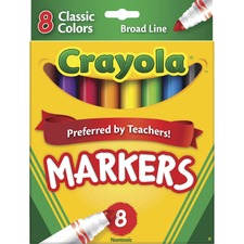 Crayola CYO 587708 Classic Colors Broad Line Markers - Broad Marker Po