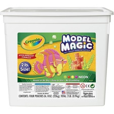 Crayola CYO 232413 Model Magic Neon Modeling Material Bucket - Clay Cr