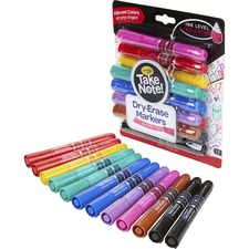 Crayola CYO 586545 Take Note! Dry Erase Markers - Chisel Marker Point 