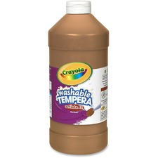 Crayola CYO 543132007 Washable Tempera Paint - 2 Lb - 1 Each - Brown