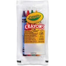 Crayola CYO 520083 Set Of Four Regular Size Crayons In Pouch - Red, Bl