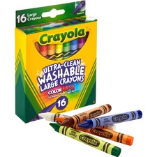 Crayola CYO 523281 Ultra-clean Washable Large Crayons - 16  Box