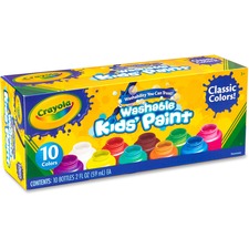 Crayola CYO 541205 Washable Kids' Paint Set - 2 Fl Oz - 10  Set - Blue