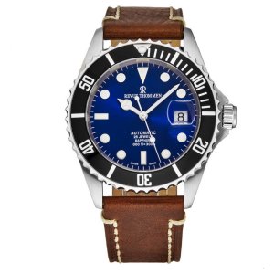 Brav 17571.2523 Revue Thommen 17571.2523 Men's 'diver' Blue Dial Brown