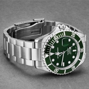 Brav 17571.2129 Revue Thommen 17571.2129 Men's 'diver' Green Dial Stai