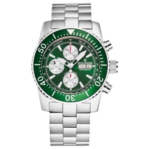 Brav 17030.6131 Revue Thommen 17030.6131 Men's 'divers' Green Dial Day