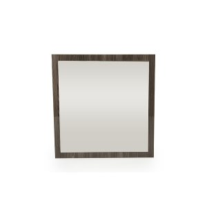 Homeroots.co 282566 41 Grey Mdf  Glass  And Veneer Mirror