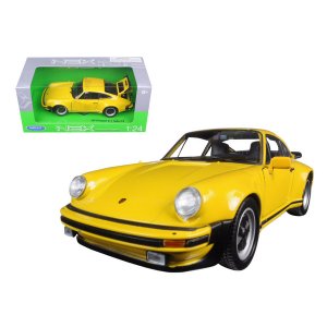 Welly 24043y 1974 Porsche 911 Turbo 3.0 Yellow 124 Diecast Model Car B