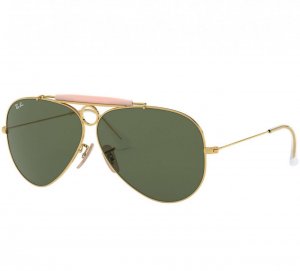 Glop RB3138-001 Ray-ban Rb3138-001 Unisex Polished Gold Pilot Green Le