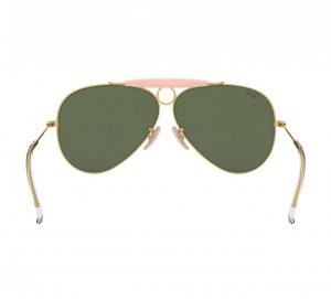 Glop RB3138-001 Ray-ban Rb3138-001 Unisex Polished Gold Pilot Green Le