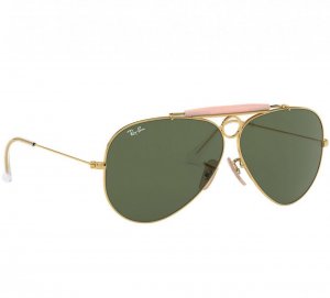 Glop RB3138-001 Ray-ban Rb3138-001 Unisex Polished Gold Pilot Green Le