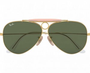 Glop RB3138-001 Ray-ban Rb3138-001 Unisex Polished Gold Pilot Green Le