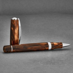 Brav 804RLMS14 Visconti  'medici' Brown Resin Rollerball Pen