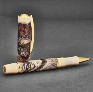 Brav 685RL02 Visconti  'millionaire' Rain Forest Brown Marble Rollerba