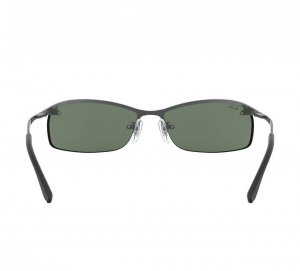 Glop RB3183-004/71 Ray-ban Rb3183-00471 Unisex Polished Gunmental Rect