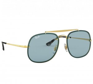 Glop RB3583N-917380 Ray-ban Rb3583n-917380 Unisex Gold Square Blue Cla